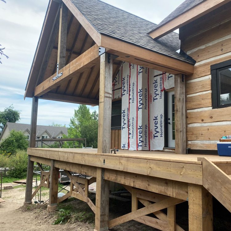 Construction - covered deck