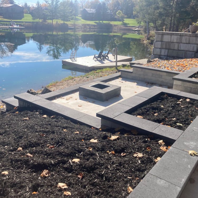 Hardscape - backyard firepit & gardens