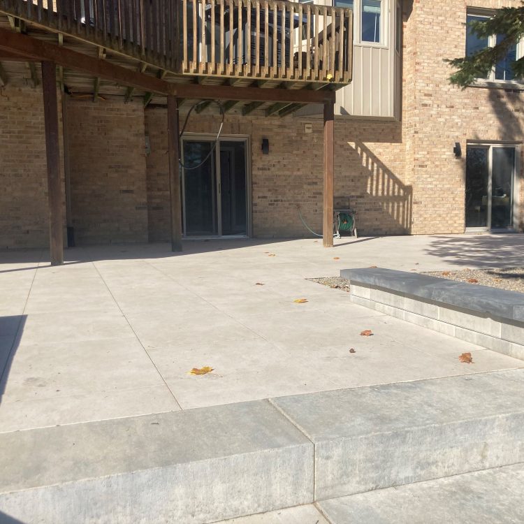 Hardscape - backyard patio & stairs