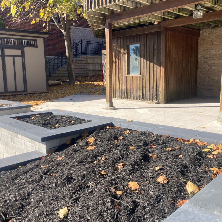 Hardscape - backyard planter