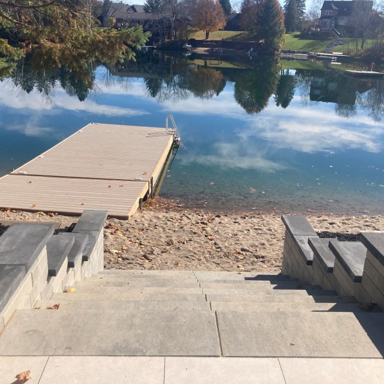 Hardscape - backyard stairs
