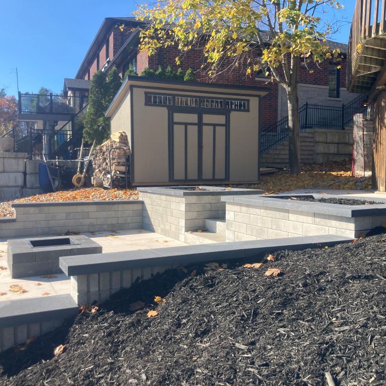 Hardscape - backyard walls