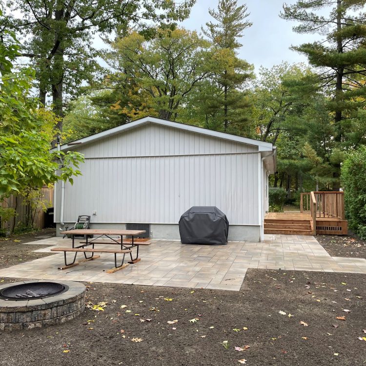 Hardscaping - firepit patio