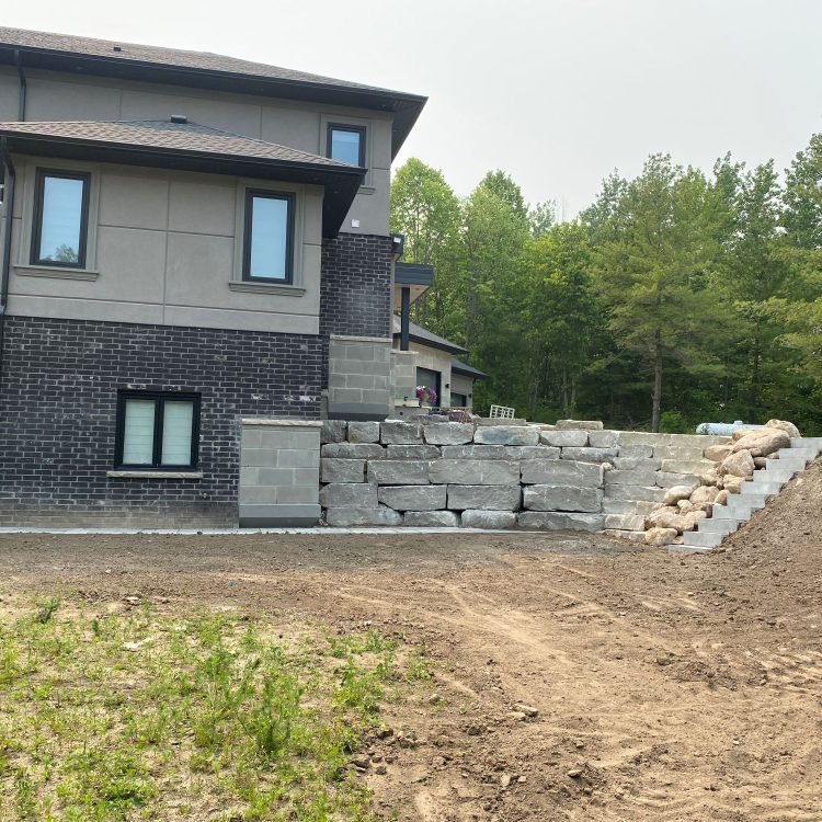 Hardscaping - retaining wall
